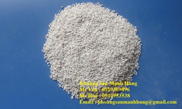 Đá hạt 3mm trắng